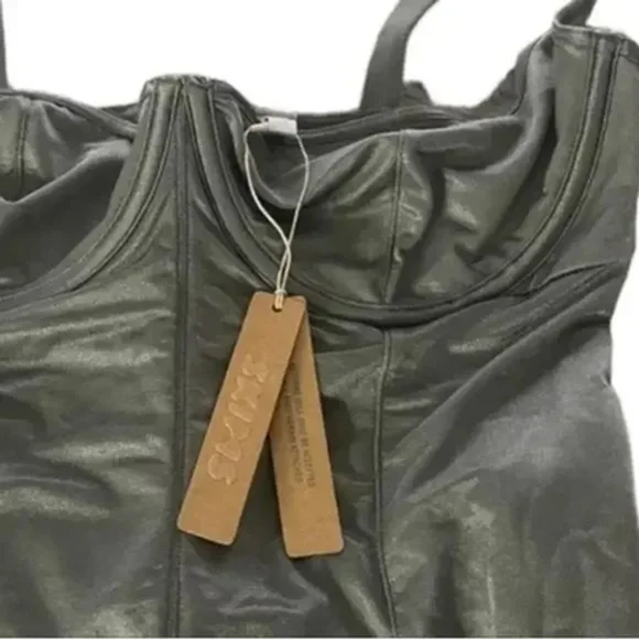 Skims Power Mesh Catsuit Womens 3X Bodysuit Shapewear Compression Jumpsuit - Picture 6 of 8